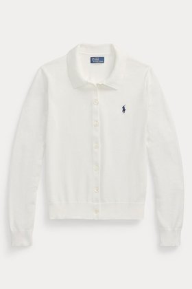 【ラルフローレン/RALPH LAUREN】 【POLO RALPH LAUREN】ポロカラー ボタンド カーディガン大人の最旬トレンドファッション＆コーディネート founy(ファウニー) ファッション Fashion レディースファッション Fashion for Women トップス・カットソー Cut & Sew Tops ニット Knit Tops & Sweaters カーディガン・羽織り Layered Style Cardigans カフス Cuff Design カーディガン Cardigan, Knitwear クラシック Classic, Timeless Style スリム Slim, Slim Fit フィット Fit, Slim Fit エレガント 上品 Elegant |ID:prp329100004873464