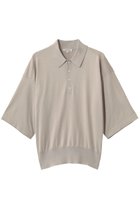 【ブラミンク/BLAMINK】の18Gハーフスリーブニット 人気、トレンドファッション・服の通販 founy(ファニー) ファッション Fashion レディースファッション Fashion for Women トップス・カットソー Cut & Sew Tops ニット Knit Tops & Sweaters カジュアルプルオーバー・ニットトップス Pullovers & Knit Tops / Casual Pullovers なめらか Smooth, Silky Texture シルク Silk, 100% Silk シンプル Simple, Minimal フロント Front, Front Design エレガント 上品 Elegant 新作・新入荷 New Arrivals / New In ビジネス 仕事 通勤 Business / Work / Commuting thumbnail ベージュ|ID: prp329100004873477 ipo3291000000036350144