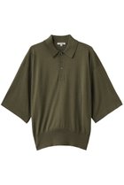 【ブラミンク/BLAMINK】の18Gハーフスリーブニット 人気、トレンドファッション・服の通販 founy(ファニー) ファッション Fashion レディースファッション Fashion for Women トップス・カットソー Cut & Sew Tops ニット Knit Tops & Sweaters カジュアルプルオーバー・ニットトップス Pullovers & Knit Tops / Casual Pullovers なめらか Smooth, Silky Texture シルク Silk, 100% Silk シンプル Simple, Minimal フロント Front, Front Design エレガント 上品 Elegant 新作・新入荷 New Arrivals / New In ビジネス 仕事 通勤 Business / Work / Commuting thumbnail オリーブ|ID: prp329100004873477 ipo3291000000036350147