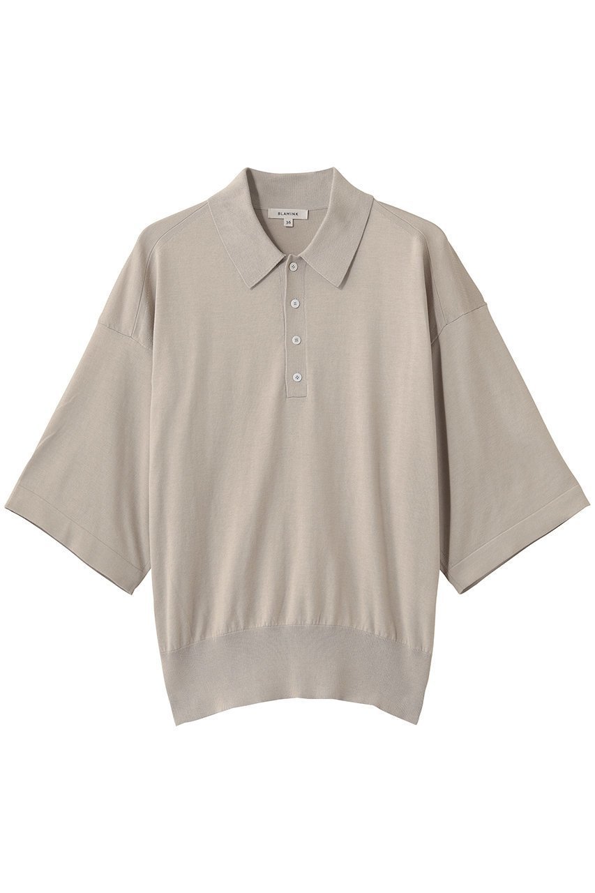 【ブラミンク/BLAMINK】の18Gハーフスリーブニット インテリア・キッズ・メンズ・レディースファッション・服の通販 founy(ファニー) 　ファッション　Fashion　レディースファッション　Fashion for Women　トップス・カットソー　Cut & Sew Tops　ニット　Knit Tops & Sweaters　カジュアルプルオーバー・ニットトップス　Pullovers & Knit Tops / Casual Pullovers　なめらか　Smooth, Silky Texture　シルク　Silk, 100% Silk　シンプル　Simple, Minimal　フロント　Front, Front Design　エレガント 上品　Elegant　ビジネス 仕事 通勤　Business / Work / Commuting　ベージュ|ID: prp329100004873477 ipo3291000000037239045