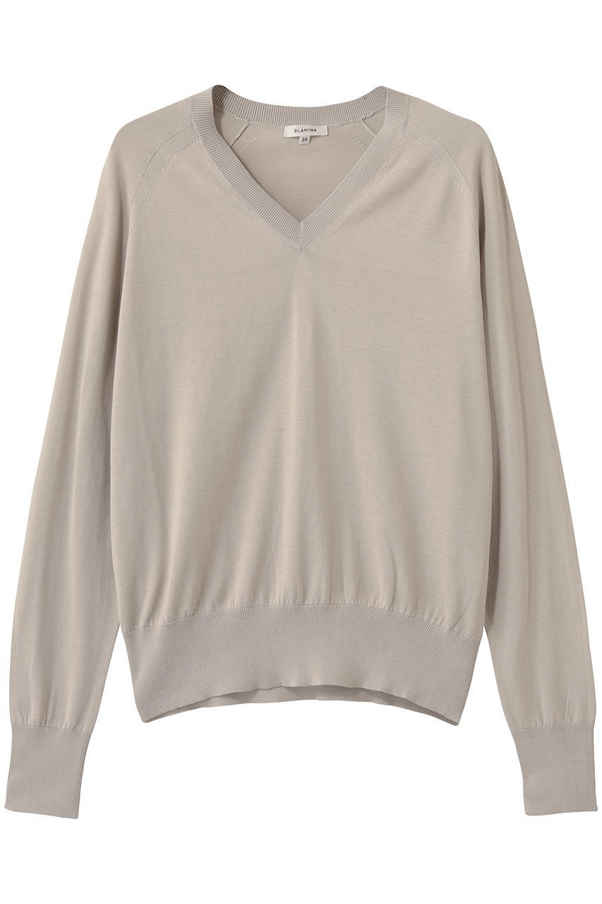 【ブラミンク/BLAMINK】の18GVネックロングスリーブニット インテリア・キッズ・メンズ・レディースファッション・服の通販 founy(ファニー) ファッション Fashion レディースファッション Fashion for Women トップス・カットソー Cut & Sew Tops ニット Knit Tops & Sweaters カジュアルプルオーバー・ニットトップス Pullovers & Knit Tops / Casual Pullovers Vネックトップス V-Neck Tops / V-Cut Neckline Shirts シルク Silk, 100% Silk シンプル Simple, Minimal ベーシック Basic, Essential エレガント 上品 Elegant 新作・新入荷 New Arrivals / New In ベージュ|ID: prp329100004873479 ipo3291000000036350159