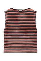 【ブラミンク/BLAMINK】のマルチボーダーノースリーブ 人気、トレンドファッション・服の通販 founy(ファニー) ファッション Fashion レディースファッション Fashion for Women トップス・カットソー Cut & Sew Tops キャミソール&ノースリーブ Camisoles & Sleeveless Tops シャツ・ブラウス・オフィスカジュアル Elegant Blouses & Button-Ups ロングTシャツ・Tシャツ Longline T-Shirts & Tees カットソー・ベーシックTシャツ Cut-and-Sewn Tops / Stretch Tees & Basics インナー Innerwear キャミソール Camisole, Spaghetti Strap Top ショルダー Shoulder, Shoulder Strap タンク Tank Top, Sleeveless Top バランス Balance, Style Balance ボーダー Border, Stripe 新作・新入荷 New Arrivals / New In thumbnail オレンジ|ID: prp329100004873484 ipo3291000000036350203