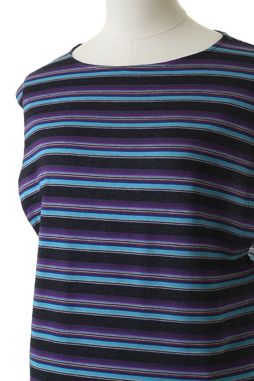 【ブラミンク/BLAMINK】のマルチボーダーノースリーブ 人気、トレンドファッション・服の通販 founy(ファニー) 　ファッション　Fashion　レディースファッション　Fashion for Women　トップス・カットソー　Cut & Sew Tops　キャミソール&ノースリーブ　Camisoles & Sleeveless Tops　シャツ・ブラウス・オフィスカジュアル　Elegant Blouses & Button-Ups　ロングTシャツ・Tシャツ　Longline T-Shirts & Tees　カットソー・ベーシックTシャツ　Cut-and-Sewn Tops / Stretch Tees & Basics　インナー　Innerwear　キャミソール　Camisole, Spaghetti Strap Top　ショルダー　Shoulder, Shoulder Strap　タンク　Tank Top, Sleeveless Top　バランス　Balance, Style Balance　ボーダー　Border, Stripe　新作・新入荷　New Arrivals / New In　other-5|ID: prp329100004873484 ipo3291000000036350213