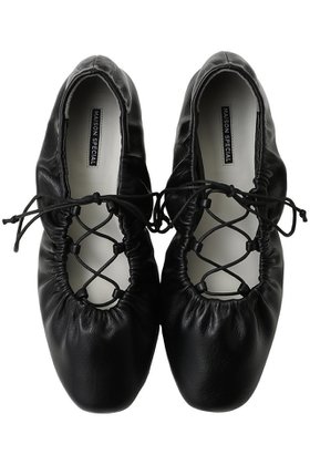 【メゾンスペシャル/MAISON SPECIAL】 Lace-Up Gathered Flat Shoes/レースアップギャザーフラットシューズ人気、トレンドファッション・服の通販 founy(ファニー) ファッション Fashion レディースファッション Fashion for Women ギャザー Gathered, Ruffled シューズ Shoes, Footwear シルバー Silver, Metallic Silver トレンド Trend, Trending Now バランス Balance, Style Balance バレエ Ballet, Ballet Style フラット Flat, Flat Shoes レース Lace, Lace Fabric |ID:prp329100004873492