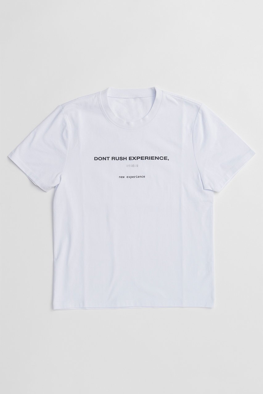 【メゾンスペシャル/MAISON SPECIAL】のexeperienceロゴTシャツ インテリア・キッズ・メンズ・レディースファッション・服の通販 founy(ファニー) 　ファッション　Fashion　レディースファッション　Fashion for Women　トップス・カットソー　Cut & Sew Tops　シャツ・ブラウス・オフィスカジュアル　Elegant Blouses & Button-Ups　ロングTシャツ・Tシャツ　Longline T-Shirts & Tees　カットソー・ベーシックTシャツ　Cut-and-Sewn Tops / Stretch Tees & Basics　コンパクト　Compact, Small Size　ショート　Short, Short Length　スリーブ　Sleeve, Long Sleeve / Short Sleeve　バランス　Balance, Style Balance　フィット　Fit, Slim Fit　再入荷　Restock / Back in Stock　WHT(ホワイト)|ID: prp329100004873495 ipo3291000000036350282