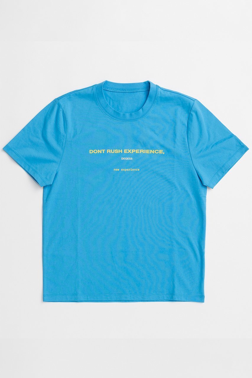 【メゾンスペシャル/MAISON SPECIAL】のexeperienceロゴTシャツ インテリア・キッズ・メンズ・レディースファッション・服の通販 founy(ファニー) 　ファッション　Fashion　レディースファッション　Fashion for Women　トップス・カットソー　Cut & Sew Tops　シャツ・ブラウス・オフィスカジュアル　Elegant Blouses & Button-Ups　ロングTシャツ・Tシャツ　Longline T-Shirts & Tees　カットソー・ベーシックTシャツ　Cut-and-Sewn Tops / Stretch Tees & Basics　コンパクト　Compact, Small Size　ショート　Short, Short Length　スリーブ　Sleeve, Long Sleeve / Short Sleeve　バランス　Balance, Style Balance　フィット　Fit, Slim Fit　再入荷　Restock / Back in Stock　BLU(ブルー)|ID: prp329100004873495 ipo3291000000036350285