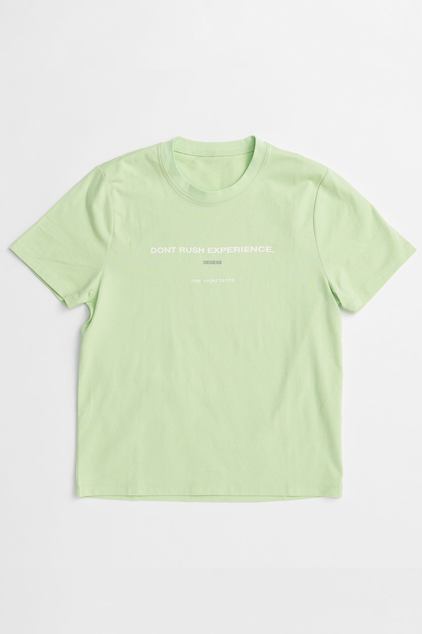 【メゾンスペシャル/MAISON SPECIAL】のexeperienceロゴTシャツ インテリア・キッズ・メンズ・レディースファッション・服の通販 founy(ファニー) 　ファッション　Fashion　レディースファッション　Fashion for Women　トップス・カットソー　Cut & Sew Tops　シャツ・ブラウス・オフィスカジュアル　Elegant Blouses & Button-Ups　ロングTシャツ・Tシャツ　Longline T-Shirts & Tees　カットソー・ベーシックTシャツ　Cut-and-Sewn Tops / Stretch Tees & Basics　コンパクト　Compact, Small Size　ショート　Short, Short Length　スリーブ　Sleeve, Long Sleeve / Short Sleeve　バランス　Balance, Style Balance　フィット　Fit, Slim Fit　再入荷　Restock / Back in Stock　GRN(グリーン)|ID: prp329100004873495 ipo3291000000036350287