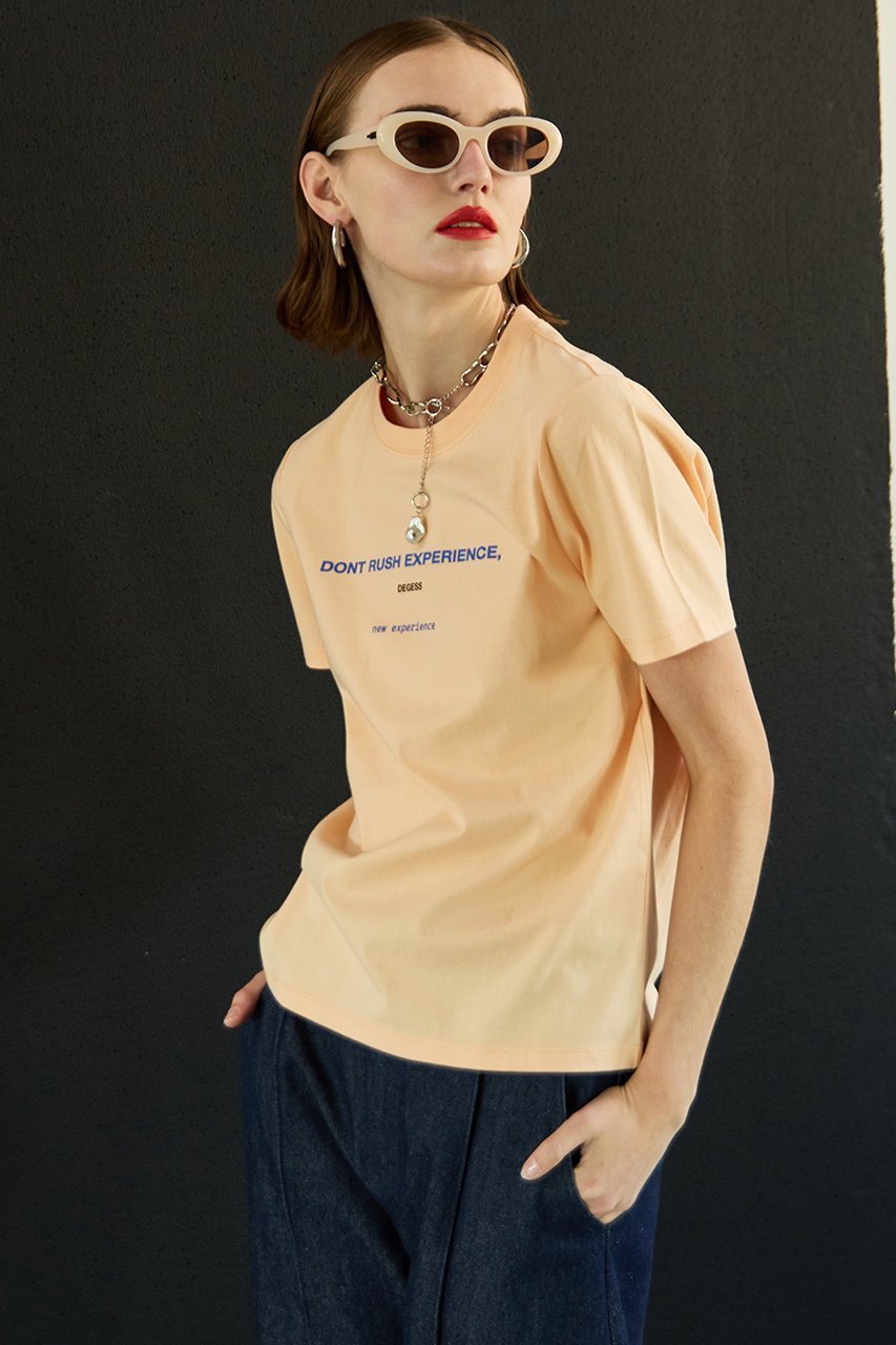 【メゾンスペシャル/MAISON SPECIAL】のexeperienceロゴTシャツ 人気、トレンドファッション・服の通販 founy(ファニー) 　ファッション　Fashion　レディースファッション　Fashion for Women　トップス・カットソー　Cut & Sew Tops　シャツ・ブラウス・オフィスカジュアル　Elegant Blouses & Button-Ups　ロングTシャツ・Tシャツ　Longline T-Shirts & Tees　カットソー・ベーシックTシャツ　Cut-and-Sewn Tops / Stretch Tees & Basics　コンパクト　Compact, Small Size　ショート　Short, Short Length　スリーブ　Sleeve, Long Sleeve / Short Sleeve　バランス　Balance, Style Balance　フィット　Fit, Slim Fit　再入荷　Restock / Back in Stock　other-4|ID: prp329100004873495 ipo3291000000036350295