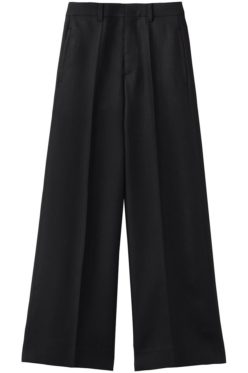 【カナコ サカイ/KANAKO SAKAI】のビスコース ワイド トラウザー インテリア・キッズ・メンズ・レディースファッション・服の通販 founy(ファニー) 　ファッション　Fashion　レディースファッション　Fashion for Women　パンツ　Pants & Trousers　おすすめ　Recommended / Our Picks　シンプル　Simple, Minimal　ジャケット　Jacket, Outerwear　セットアップ　Set-Up, Coordinated Outfit　センター　Center, Center Line　ワイド　Wide, Wide Fit　エレガント 上品　Elegant　新作・新入荷　New Arrivals / New In　ブラック|ID: prp329100004873504 ipo3291000000036350369