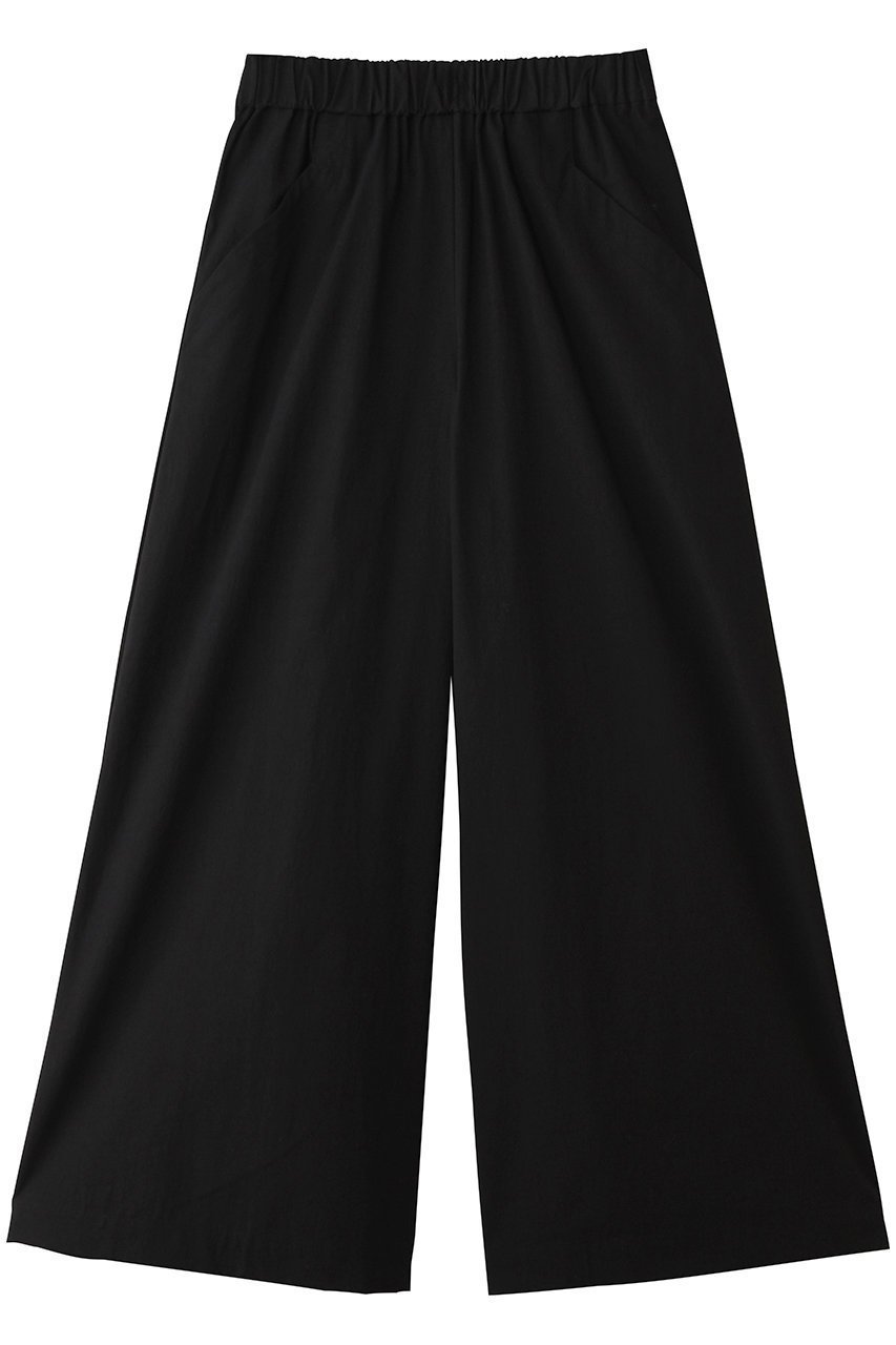 【プレインピープル/PLAIN PEOPLE】のオーガニックコットンクレボンウエストゴムワイドパンツ インテリア・キッズ・メンズ・レディースファッション・服の通販 founy(ファニー) 　ファッション　Fashion　レディースファッション　Fashion for Women　パンツ　Pants & Trousers　おすすめ　Recommended / Our Picks　オーガニック　Organic Cotton　セットアップ　Set-Up, Coordinated Outfit　フレア　Flare, Flared　ワイド　Wide, Wide Fit　新作・新入荷　New Arrivals / New In　ブラック|ID: prp329100004873514 ipo3291000000036350466