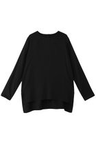 【プレインピープル/PLAIN PEOPLE】のキュプラサテンクルーネックブラウス ブラック|ID: prp329100004873524 ipo3291000000036403359