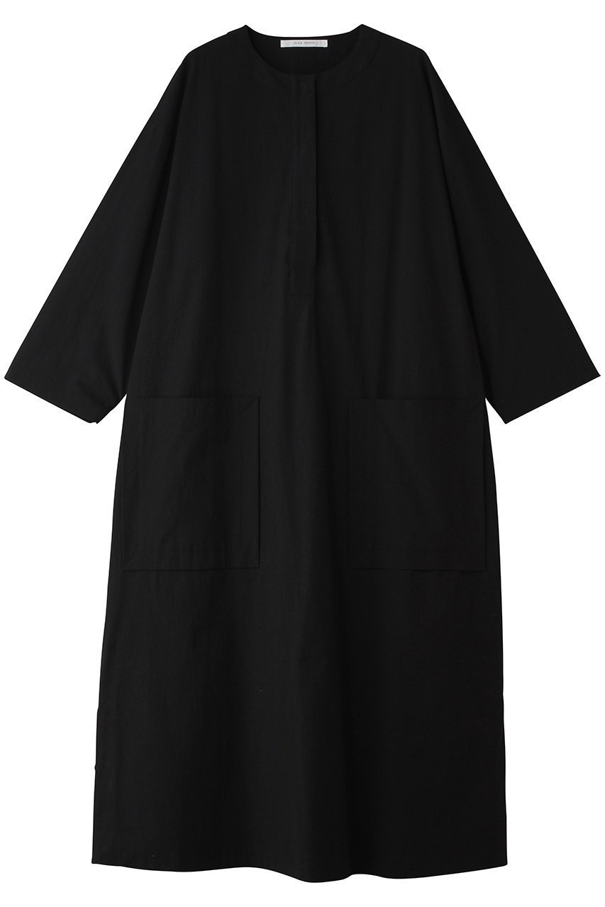 【プレインピープル/PLAIN PEOPLE】のオーガニックコットンクレボンバンドカラーシャツドレス インテリア・キッズ・メンズ・レディースファッション・服の通販 founy(ファニー) 　ファッション　Fashion　レディースファッション　Fashion for Women　ワンピース　Dresses　フォーマル・パーティードレス・結婚式用ドレス　Elegant & Casual Dresses　チュニック　Tunic Tops & Dresses　オーガニック　Organic Cotton　シンプル　Simple, Minimal　チュニック　Tunic, Long Top　ポケット　Pocket, Pocket Detail　ロング　Long, Long-Length　新作・新入荷　New Arrivals / New In　ブラック|ID: prp329100004873526 ipo3291000000036350552