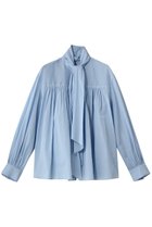 【マルティニーク/martinique】のギャザーボウタイブラウス 人気、トレンドファッション・服の通販 founy(ファニー) ファッション Fashion レディースファッション Fashion for Women トップス・カットソー Cut & Sew Tops シャツ・ブラウス・オフィスカジュアル Elegant Blouses & Button-Ups なめらか Smooth, Silky Texture ギャザー Gathered, Ruffled スリーブ Sleeve, Long Sleeve / Short Sleeve フェミニン Feminine, Girly ロング Long, Long-Length 新作・新入荷 New Arrivals / New In thumbnail サックス|ID: prp329100004873536 ipo3291000000036350624