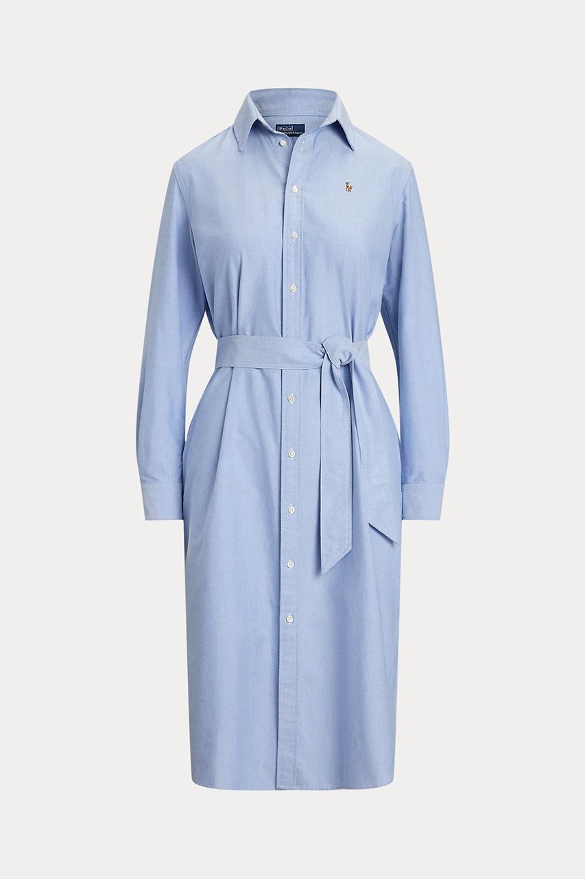 【ラルフローレン/RALPH LAUREN】の【POLO RALPH LAUREN】ベルテッド コットン オックスフォード シャツドレス 大人の最旬トレンドファッション＆コーディネート founy(ファウニー) 　ファッション　Fashion　レディースファッション　Fashion for Women　ワンピース　Dresses　フォーマル・パーティードレス・結婚式用ドレス　Elegant & Casual Dresses　チュニック　Tunic Tops & Dresses　ストレート　Straight, Straight Cut　スリット　Slit, Slit Detail　チュニック　Tunic, Long Top　ドレス　Dress, One-Piece　バランス　Balance, Style Balance　フィット　Fit, Slim Fit　プリーツ　Pleats, Pleated　ボックス　Boxy, Box Shape　ヨーク　Yoke, Yoke Design　ロング　Long, Long-Length　 other-1|ID: prp329100004873551 ipo3291000000036735307