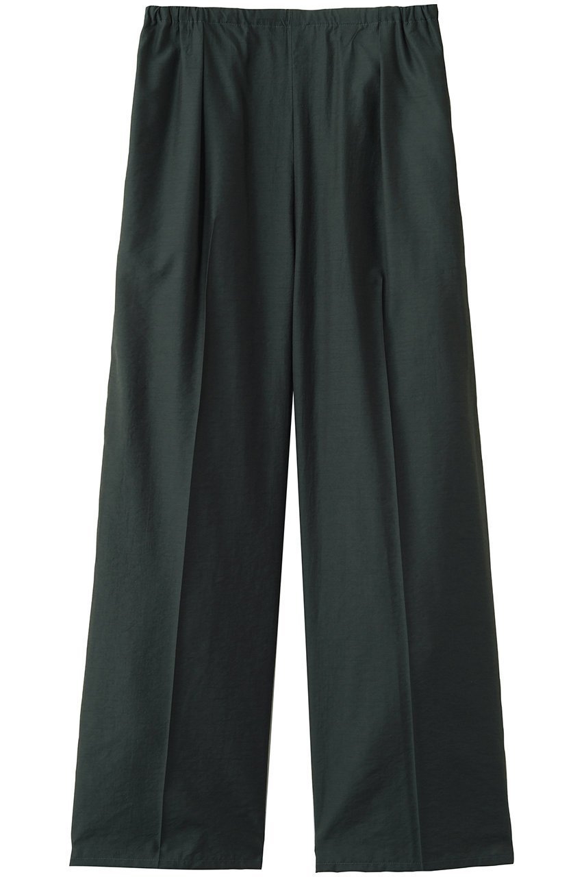 【ヨーク/YOKE】の【UNISEX】ウールナイロン フロントフラット 1プリーツ イージートラウザーズ インテリア・キッズ・メンズ・レディースファッション・服の通販 founy(ファニー) 　ファッション　Fashion　レディースファッション　Fashion for Women　パンツ　Pants & Trousers　ユニセックス　Unisex, Genderless　ストレート　Straight, Straight Cut　タフタ　Taffeta, Structured Fabric　バランス　Balance, Style Balance　フラット　Flat, Flat Shoes　フロント　Front, Front Design　プリーツ　Pleats, Pleated　ポケット　Pocket, Pocket Detail　リラックス　Relax, Relaxed Fit　ワイド　Wide, Wide Fit　新作・新入荷　New Arrivals / New In　ダークグリーン|ID: prp329100004873554 ipo3291000000036350757