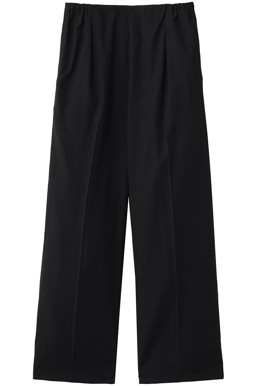 【ヨーク/YOKE】の【UNISEX】ウールナイロン フロントフラット 1プリーツ イージートラウザーズ インテリア・キッズ・メンズ・レディースファッション・服の通販 founy(ファニー) 　ファッション　Fashion　レディースファッション　Fashion for Women　パンツ　Pants & Trousers　ユニセックス　Unisex, Genderless　ストレート　Straight, Straight Cut　タフタ　Taffeta, Structured Fabric　バランス　Balance, Style Balance　フラット　Flat, Flat Shoes　フロント　Front, Front Design　プリーツ　Pleats, Pleated　ポケット　Pocket, Pocket Detail　リラックス　Relax, Relaxed Fit　ワイド　Wide, Wide Fit　ブラック|ID: prp329100004873555 ipo3291000000036350758