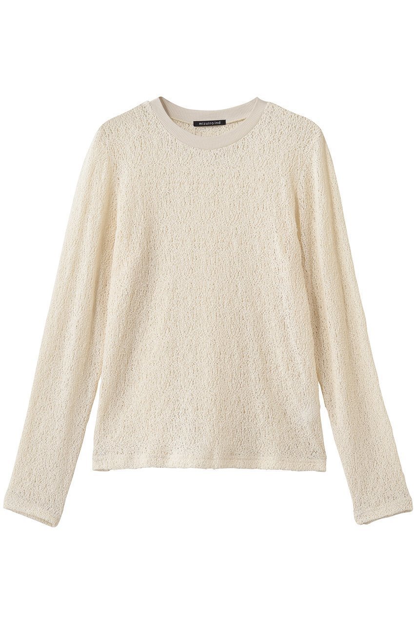 【ミズイロ インド/mizuiro ind】のlace crew neck T shirt シャツ インテリア・キッズ・メンズ・レディースファッション・服の通販 founy(ファウニー) 　ファッション　Fashion　レディースファッション　Fashion for Women　トップス・カットソー　Cut & Sew Tops　シャツ・ブラウス・オフィスカジュアル　Elegant Blouses & Button-Ups　ロングTシャツ・Tシャツ　Longline T-Shirts & Tees　カットソー・ベーシックTシャツ　Cut-and-Sewn Tops / Stretch Tees & Basics　インナー　Innerwear　シアー　Sheer, See-Through　ジャケット　Jacket, Outerwear　スリーブ　Sleeve, Long Sleeve / Short Sleeve　レース　Lace, Lace Fabric　ロング　Long, Long-Length　再入荷　Restock / Back in Stock　夏　Summer　春　Spring　S/S・春夏　SS, Spring/Summer, Warm Season　ivory|ID: prp329100004873557 ipo3291000000036716246