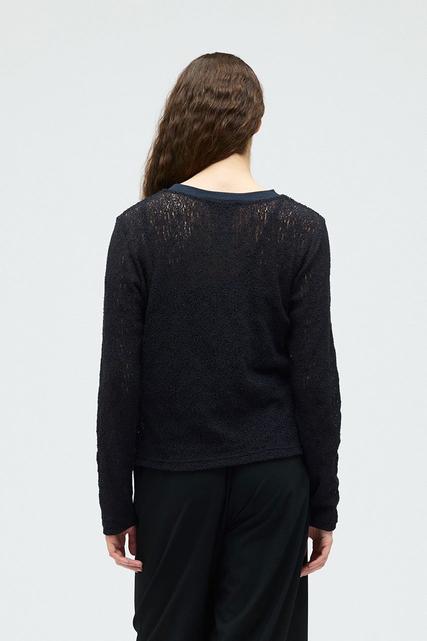 【ミズイロ インド/mizuiro ind】のlace crew neck T shirt シャツ 大人の最旬トレンドファッション＆コーディネート founy(ファウニー) 　ファッション　Fashion　レディースファッション　Fashion for Women　トップス・カットソー　Cut & Sew Tops　シャツ・ブラウス・オフィスカジュアル　Elegant Blouses & Button-Ups　ロングTシャツ・Tシャツ　Longline T-Shirts & Tees　カットソー・ベーシックTシャツ　Cut-and-Sewn Tops / Stretch Tees & Basics　インナー　Innerwear　シアー　Sheer, See-Through　ジャケット　Jacket, Outerwear　スリーブ　Sleeve, Long Sleeve / Short Sleeve　レース　Lace, Lace Fabric　ロング　Long, Long-Length　再入荷　Restock / Back in Stock　夏　Summer　春　Spring　S/S・春夏　SS, Spring/Summer, Warm Season　other-8|ID: prp329100004873557 ipo3291000000036716256