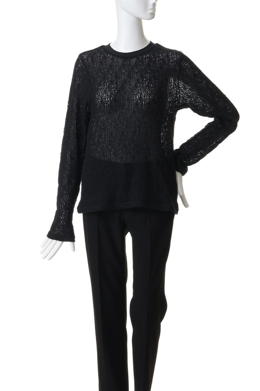 【ミズイロ インド/mizuiro ind】のlace crew neck T shirt シャツ 大人の最旬トレンドファッション＆コーディネート founy(ファウニー) 　ファッション　Fashion　レディースファッション　Fashion for Women　トップス・カットソー　Cut & Sew Tops　シャツ・ブラウス・オフィスカジュアル　Elegant Blouses & Button-Ups　ロングTシャツ・Tシャツ　Longline T-Shirts & Tees　カットソー・ベーシックTシャツ　Cut-and-Sewn Tops / Stretch Tees & Basics　インナー　Innerwear　シアー　Sheer, See-Through　ジャケット　Jacket, Outerwear　スリーブ　Sleeve, Long Sleeve / Short Sleeve　レース　Lace, Lace Fabric　ロング　Long, Long-Length　再入荷　Restock / Back in Stock　夏　Summer　春　Spring　S/S・春夏　SS, Spring/Summer, Warm Season　other-2|ID: prp329100004873557 ipo3291000000037213660