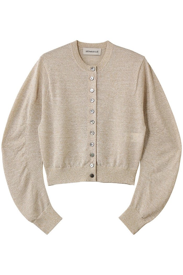 【デパリエ/DEPAREILLE】のヴィスコースラメカーディガン インテリア・キッズ・メンズ・レディースファッション・服の通販 founy(ファニー) https://founy.com/ ファッション Fashion レディースファッション Fashion for Women トップス・カットソー Cut & Sew Tops ニット Knit Tops & Sweaters カーディガン・羽織り Layered Style Cardigans カーディガン Cardigan, Knitwear フォルム Silhouette, Form ラグジュアリー Luxury, Elegant エレガント 上品 Elegant 羽織 Haori, Light Jacket |ID: prp329100004873564 ipo3291000000037239109