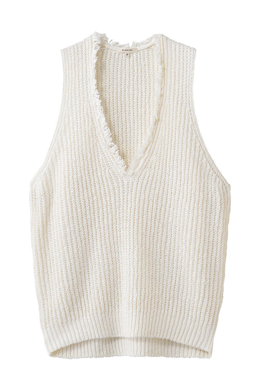 【ブラミンク/BLAMINK】のフリンジベスト 人気、トレンドファッション・服の通販 founy(ファニー) 　ファッション　Fashion　レディースファッション　Fashion for Women　トップス・カットソー　Cut & Sew Tops　ニット　Knit Tops & Sweaters　ベスト&ジレ / 重ね着スタイル　Vests & Gilets　カジュアルプルオーバー・ニットトップス　Pullovers & Knit Tops / Casual Pullovers　カットソー　Cut and Sewn Top　シルク　Silk, 100% Silk　バランス　Balance, Style Balance　フリンジ　Fringe, Tassel　ベスト　Vest, Waistcoat　ミックス　Mix, Mixed Style　エレガント 上品　Elegant　新作・新入荷　New Arrivals / New In　 other-1|ID: prp329100004873578 ipo3291000000036350942