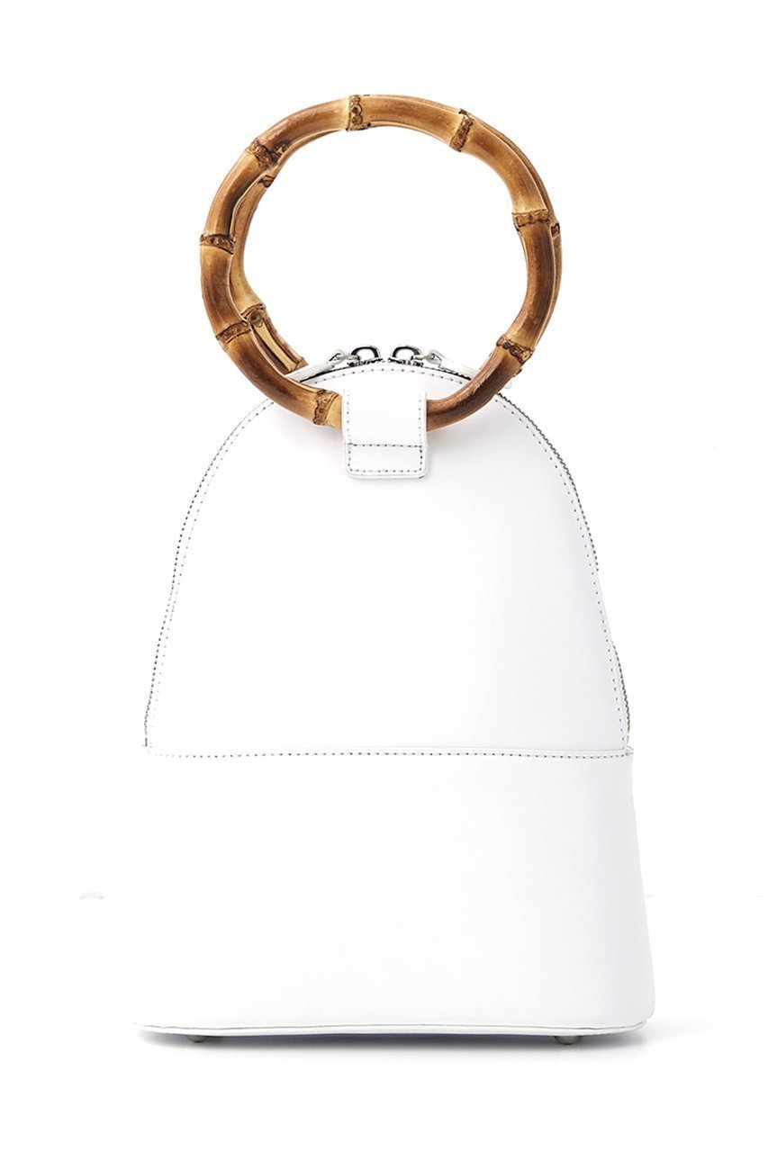 【エジュー/ajew】のBamboo Q leather bag インテリア・キッズ・メンズ・レディースファッション・服の通販 founy(ファニー) 　ファッション　Fashion　レディースファッション　Fashion for Women　バッグ　Bags　クラシック　Classic, Timeless Style　シンプル　Simple, Minimal　タンブラー　Tumbler, Travel Mug　ダブル　Double, Double-Breasted　white|ID: prp329100004873590 ipo3291000000036955487