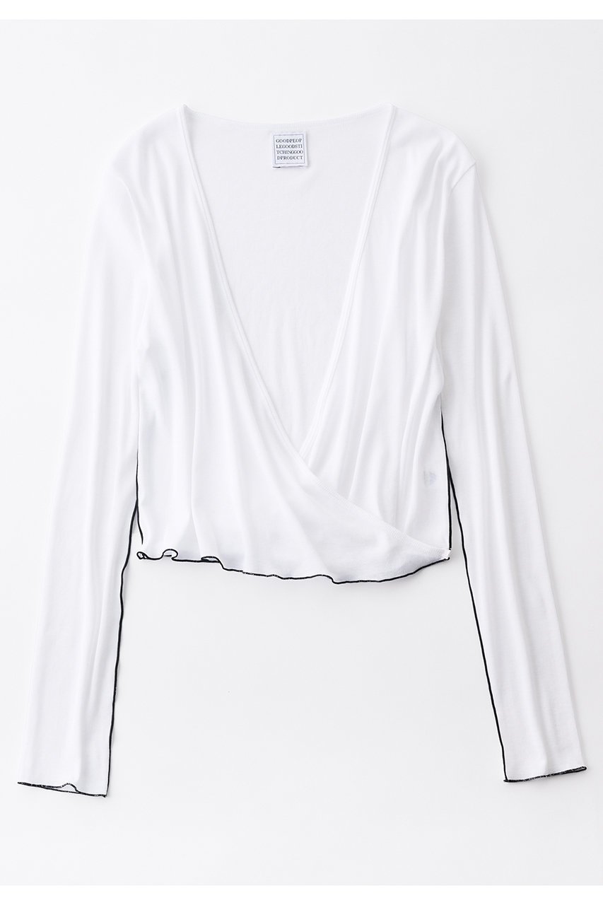 【グッド ピープル グッド ステッチング グッド プロダクト/GOOD PEOPLE GOOD STITCHING GOOD PRODUCT】のオーバーラッピング フロント カーディガン 人気、トレンドファッション・服の通販 founy(ファニー) ファッション Fashion レディースファッション Fashion for Women トップス・カットソー Cut & Sew Tops カーディガン・羽織り Layered Style Cardigans シャツ・ブラウス・オフィスカジュアル Elegant Blouses & Button-Ups ロングTシャツ・Tシャツ Longline T-Shirts & Tees カットソー・ベーシックTシャツ Cut-and-Sewn Tops / Stretch Tees & Basics おすすめ Recommended / Our Picks アンサンブル Ensemble Set カシュクール Wrap Design カーディガン Cardigan, Knitwear グラフィック Graphic, Graphic Design シルキー Silky, Smooth Texture ストレッチ Stretch, Stretchy Fabric タンク Tank Top, Sleeveless Top フロント Front, Front Design 新作・新入荷 New Arrivals / New In other-1|ID: prp329100004873618 ipo3291000000036351276