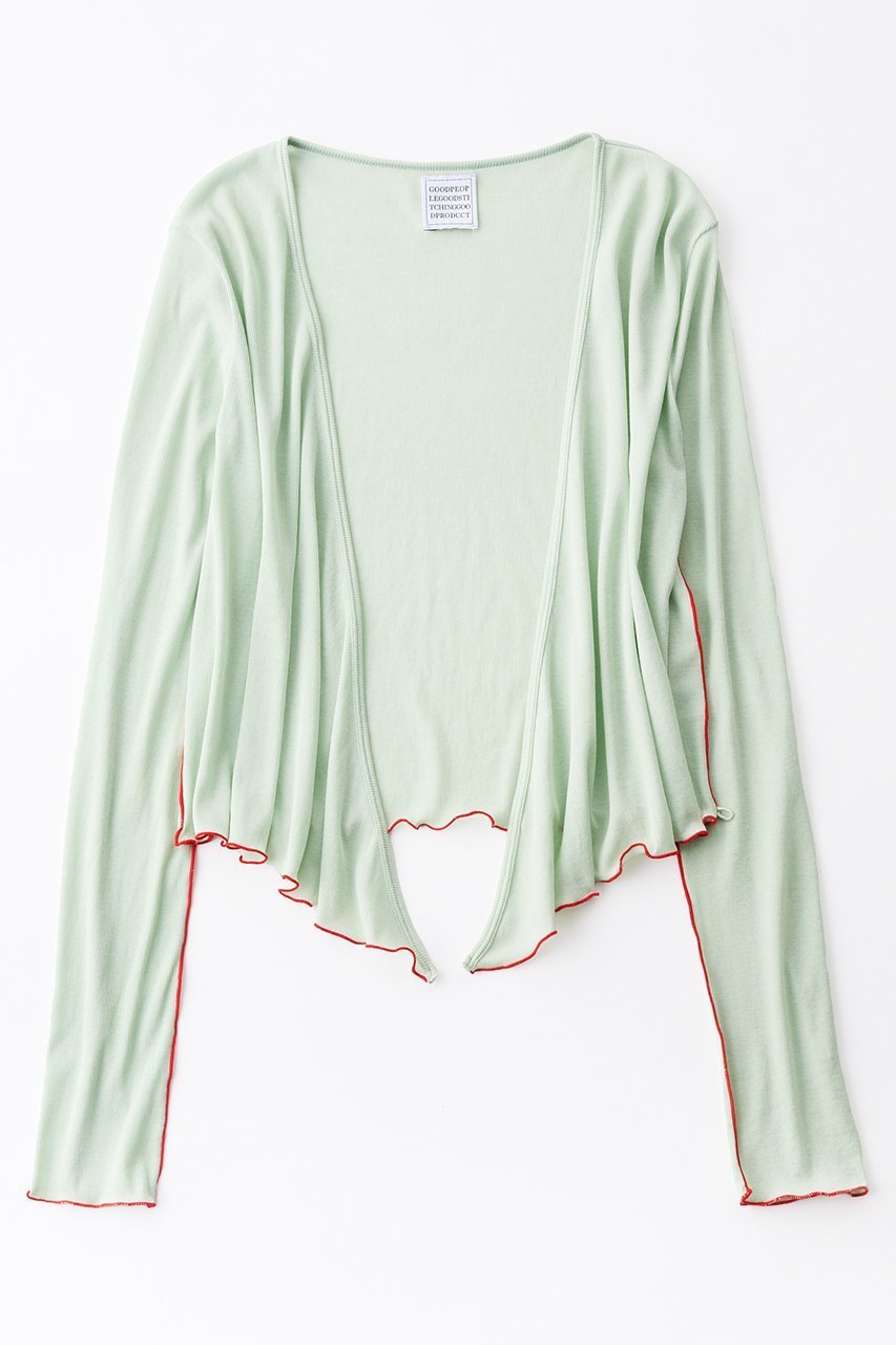 【グッド ピープル グッド ステッチング グッド プロダクト/GOOD PEOPLE GOOD STITCHING GOOD PRODUCT】のオーバーラッピング フロント カーディガン 人気、トレンドファッション・服の通販 founy(ファニー) ファッション Fashion レディースファッション Fashion for Women トップス・カットソー Cut & Sew Tops カーディガン・羽織り Layered Style Cardigans シャツ・ブラウス・オフィスカジュアル Elegant Blouses & Button-Ups ロングTシャツ・Tシャツ Longline T-Shirts & Tees カットソー・ベーシックTシャツ Cut-and-Sewn Tops / Stretch Tees & Basics おすすめ Recommended / Our Picks アンサンブル Ensemble Set カシュクール Wrap Design カーディガン Cardigan, Knitwear グラフィック Graphic, Graphic Design シルキー Silky, Smooth Texture ストレッチ Stretch, Stretchy Fabric タンク Tank Top, Sleeveless Top フロント Front, Front Design 新作・新入荷 New Arrivals / New In other-2|ID: prp329100004873618 ipo3291000000036351283
