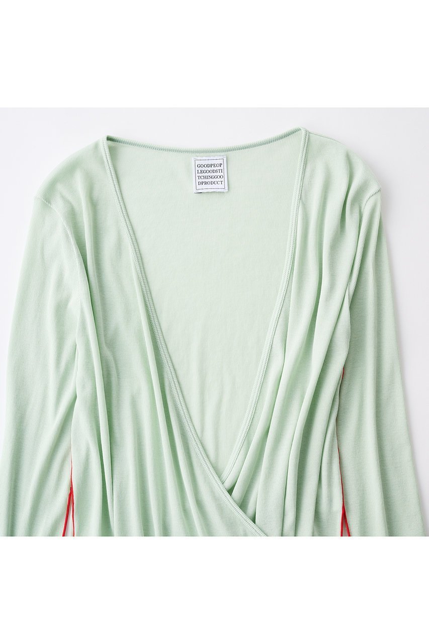 【グッド ピープル グッド ステッチング グッド プロダクト/GOOD PEOPLE GOOD STITCHING GOOD PRODUCT】のオーバーラッピング フロント カーディガン 人気、トレンドファッション・服の通販 founy(ファニー) ファッション Fashion レディースファッション Fashion for Women トップス・カットソー Cut & Sew Tops カーディガン・羽織り Layered Style Cardigans シャツ・ブラウス・オフィスカジュアル Elegant Blouses & Button-Ups ロングTシャツ・Tシャツ Longline T-Shirts & Tees カットソー・ベーシックTシャツ Cut-and-Sewn Tops / Stretch Tees & Basics おすすめ Recommended / Our Picks アンサンブル Ensemble Set カシュクール Wrap Design カーディガン Cardigan, Knitwear グラフィック Graphic, Graphic Design シルキー Silky, Smooth Texture ストレッチ Stretch, Stretchy Fabric タンク Tank Top, Sleeveless Top フロント Front, Front Design 新作・新入荷 New Arrivals / New In other-3|ID: prp329100004873619 ipo3291000000036351285