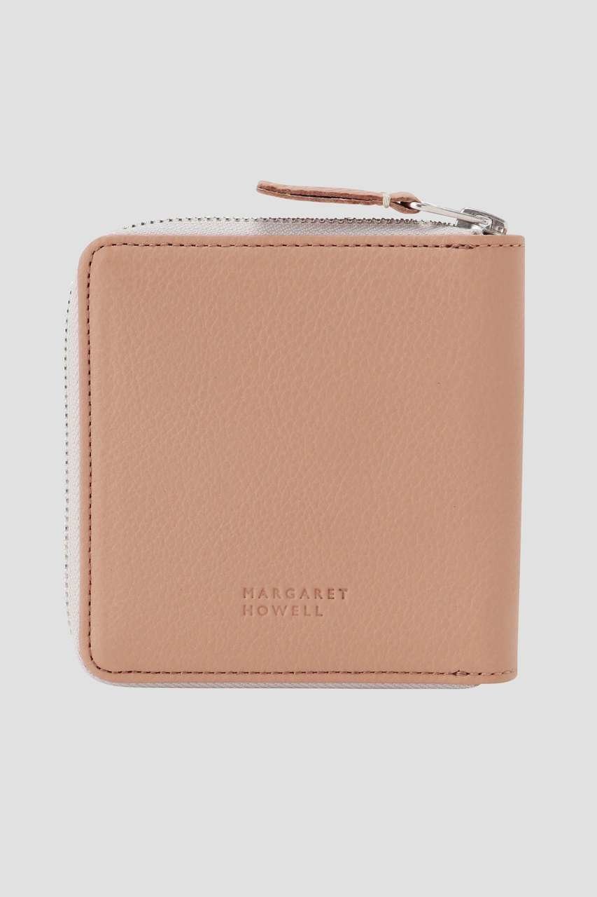 【マーガレットハウエル/MARGARET HOWELL】のSHRINK LEATHER インテリア・キッズ・メンズ・レディースファッション・服の通販 founy(ファウニー) 　ファッション　Fashion　レディースファッション　Fashion for Women　ミニ財布・二つ折り財布　Wallets & Card Cases　バッグ　Bags　シンプル　Simple, Minimal　マーガレット　Marguerite, Daisy Pattern　財布　Wallet, Purse　ピンク|ID: prp329100004873646 ipo3291000000036895364