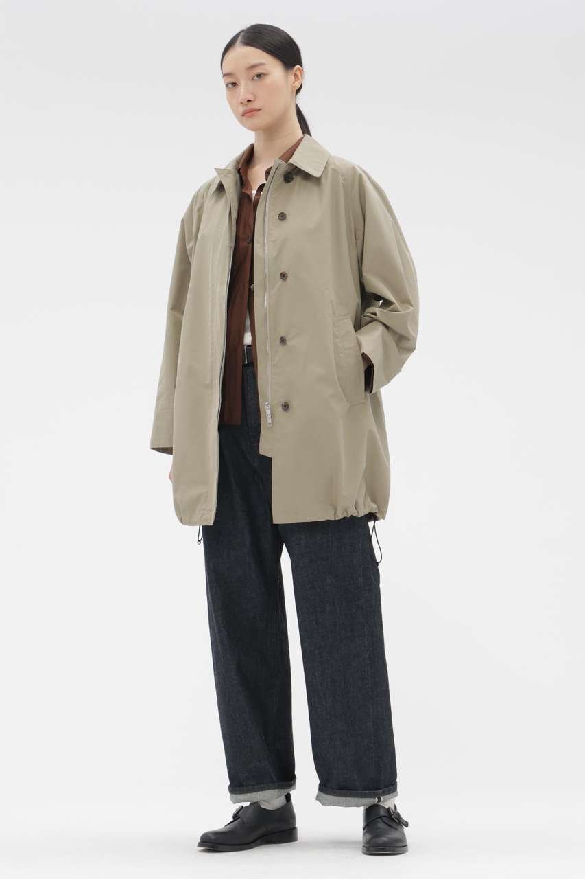 【マーガレットハウエル/MARGARET HOWELL】のDENSE COTTON NYLON POPLIN COAT 人気、トレンドファッション・服の通販 founy(ファニー) 　ファッション　Fashion　レディースファッション　Fashion for Women　アウター　Coat / Outerwear Collection　コート・ロングコート・ピーコート　Long Coats, Peacoats & More　なめらか　Smooth, Silky Texture　クラシカル　Classical, Vintage-Inspired　スピンドル　Spindle, Drawcord　スポーティ　Sporty, Casual Athletic　スリーブ　Sleeve, Long Sleeve / Short Sleeve　ミドル　Middle Length, Mid Height　ロング　Long, Long-Length　エレガント 上品　Elegant　新作・新入荷　New Arrivals / New In　other-2|ID: prp329100004873673 ipo3291000000036351727