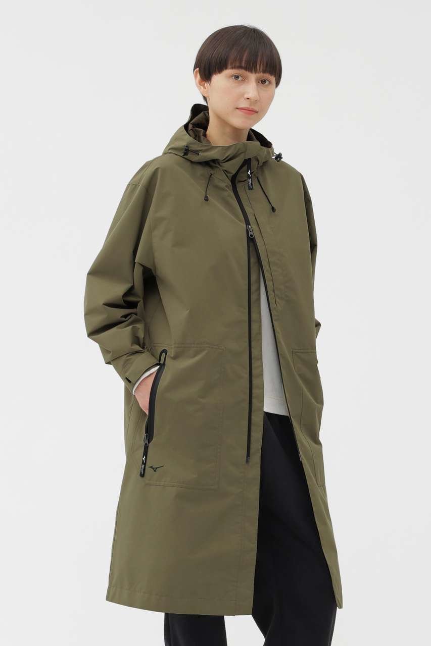 【マーガレットハウエル/MARGARET HOWELL】のWINDSTOPPER POLYESTER POPLIN COAT インテリア・キッズ・メンズ・レディースファッション・服の通販 founy(ファニー) 　ファッション　Fashion　レディースファッション　Fashion for Women　アウター　Coat / Outerwear Collection　コート・ロングコート・ピーコート　Long Coats, Peacoats & More　コレクション　Collection, Seasonal Line　スポーティ　Sporty, Casual Athletic　フロント　Front, Front Design　ポケット　Pocket, Pocket Detail　マーガレット　Marguerite, Daisy Pattern　ロング　Long, Long-Length　カーキ|ID: prp329100004873681 ipo3291000000036879148