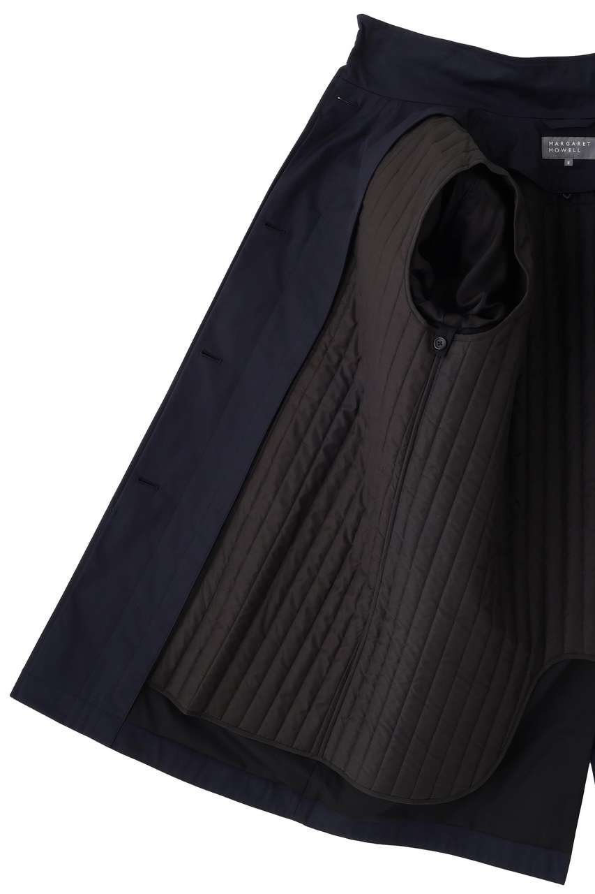 【マーガレットハウエル/MARGARET HOWELL】のCOTTON NYLON GABARDINE COAT 人気、トレンドファッション・服の通販 founy(ファニー) ファッション Fashion レディースファッション Fashion for Women アウター Coat / Outerwear Collection コート・ロングコート・ピーコート Long Coats, Peacoats & More スタンド Stand Collar, Upright Stand フラップ Flap, Flap Pocket ライナー Liner, Inner Layer ロング Long, Long-Length 新作・新入荷 New Arrivals / New In other-8|ID: prp329100004873682 ipo3291000000036351826