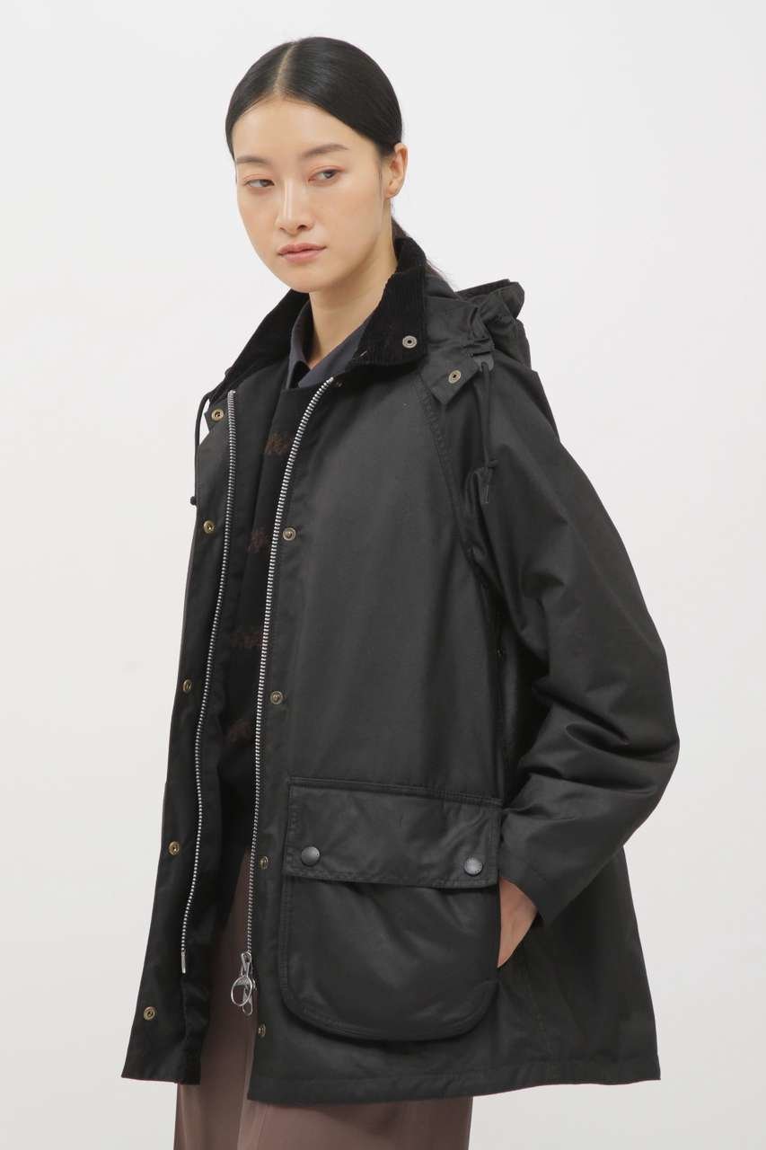 【マーガレットハウエル/MARGARET HOWELL】のWAXED COTTON BLOUSON インテリア・キッズ・メンズ・レディースファッション・服の通販 founy(ファニー) 　ファッション　Fashion　レディースファッション　Fashion for Women　アウター　Coat / Outerwear Collection　レディースジャケット・軽アウター　Jackets　ブルゾンジャケット・スポーティアウター　Blouson Jackets　アウトドア　Outdoor Clothing　コーデュロイ　Corduroy, Cord Fabric　ジャケット　Jacket, Outerwear　スリーブ　Sleeve, Long Sleeve / Short Sleeve　なめらか　Smooth, Silky Texture　フラップ　Flap, Flap Pocket　ブルゾン　Blouson, Bomber Jacket　ポケット　Pocket, Pocket Detail　防寒　Cold Protection, Winter-Ready　モダン　Modern, Contemporary　リラックス　Relax, Relaxed Fit　ワイヤー　Wire, Wired Bra　新作・新入荷　New Arrivals / New In　ブラック|ID: prp329100004873686 ipo3291000000036351847