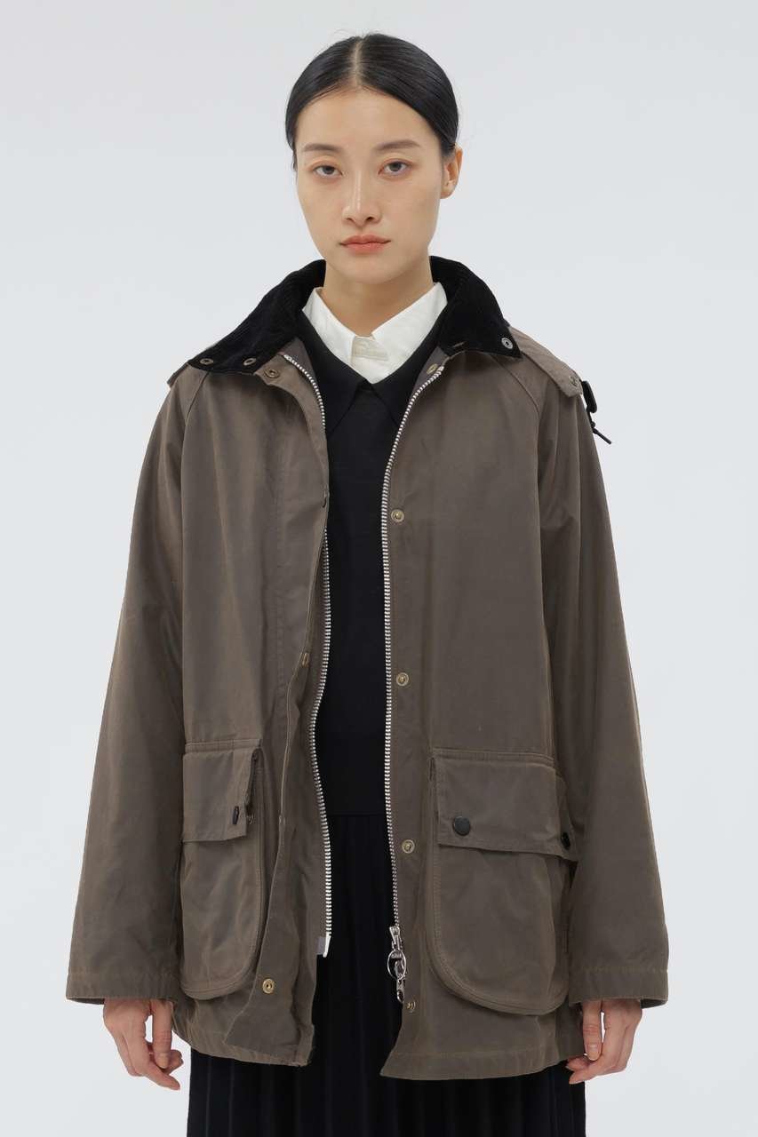 【マーガレットハウエル/MARGARET HOWELL】のWAXED COTTON BLOUSON インテリア・キッズ・メンズ・レディースファッション・服の通販 founy(ファニー) 　ファッション　Fashion　レディースファッション　Fashion for Women　アウター　Coat / Outerwear Collection　レディースジャケット・軽アウター　Jackets　ブルゾンジャケット・スポーティアウター　Blouson Jackets　アウトドア　Outdoor Clothing　コーデュロイ　Corduroy, Cord Fabric　ジャケット　Jacket, Outerwear　スリーブ　Sleeve, Long Sleeve / Short Sleeve　なめらか　Smooth, Silky Texture　フラップ　Flap, Flap Pocket　ブルゾン　Blouson, Bomber Jacket　ポケット　Pocket, Pocket Detail　防寒　Cold Protection, Winter-Ready　モダン　Modern, Contemporary　リラックス　Relax, Relaxed Fit　ワイヤー　Wire, Wired Bra　新作・新入荷　New Arrivals / New In　カーキ|ID: prp329100004873686 ipo3291000000036351848