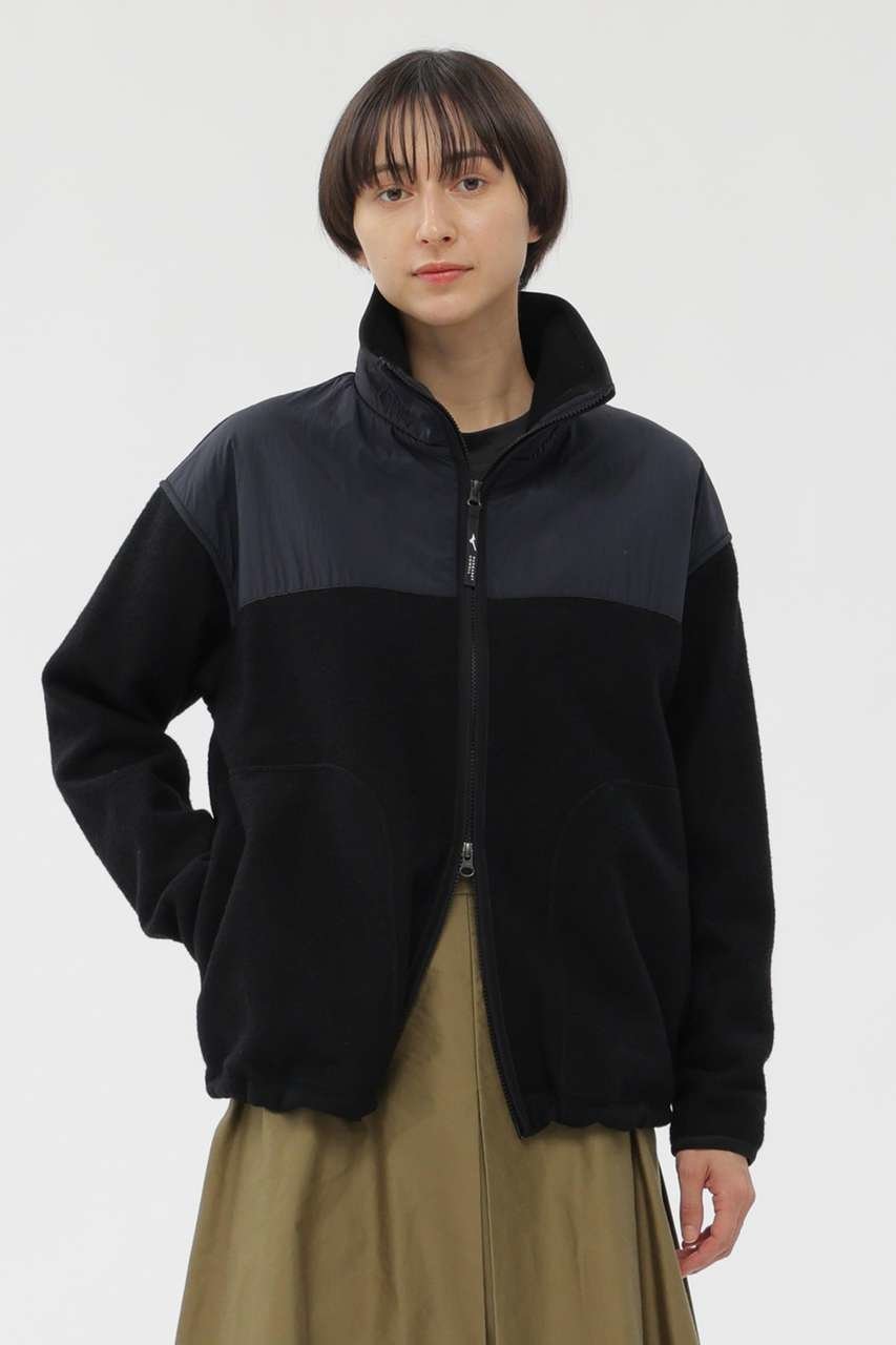 【マーガレットハウエル/MARGARET HOWELL】のWOOL NYLON COMPRESSED JERSEY BLOUSON インテリア・キッズ・メンズ・レディースファッション・服の通販 founy(ファニー) 　ファッション　Fashion　レディースファッション　Fashion for Women　アウター　Coat / Outerwear Collection　レディースジャケット・軽アウター　Jackets　ブルゾンジャケット・スポーティアウター　Blouson Jackets　コレクション　Collection, Seasonal Line　ショルダー　Shoulder, Shoulder Strap　ジャケット　Jacket, Outerwear　ブルゾン　Blouson, Bomber Jacket　マーガレット　Marguerite, Daisy Pattern　切替　Switching, Contrast Panel　新作・新入荷　New Arrivals / New In　ブラック|ID: prp329100004873692 ipo3291000000036351902