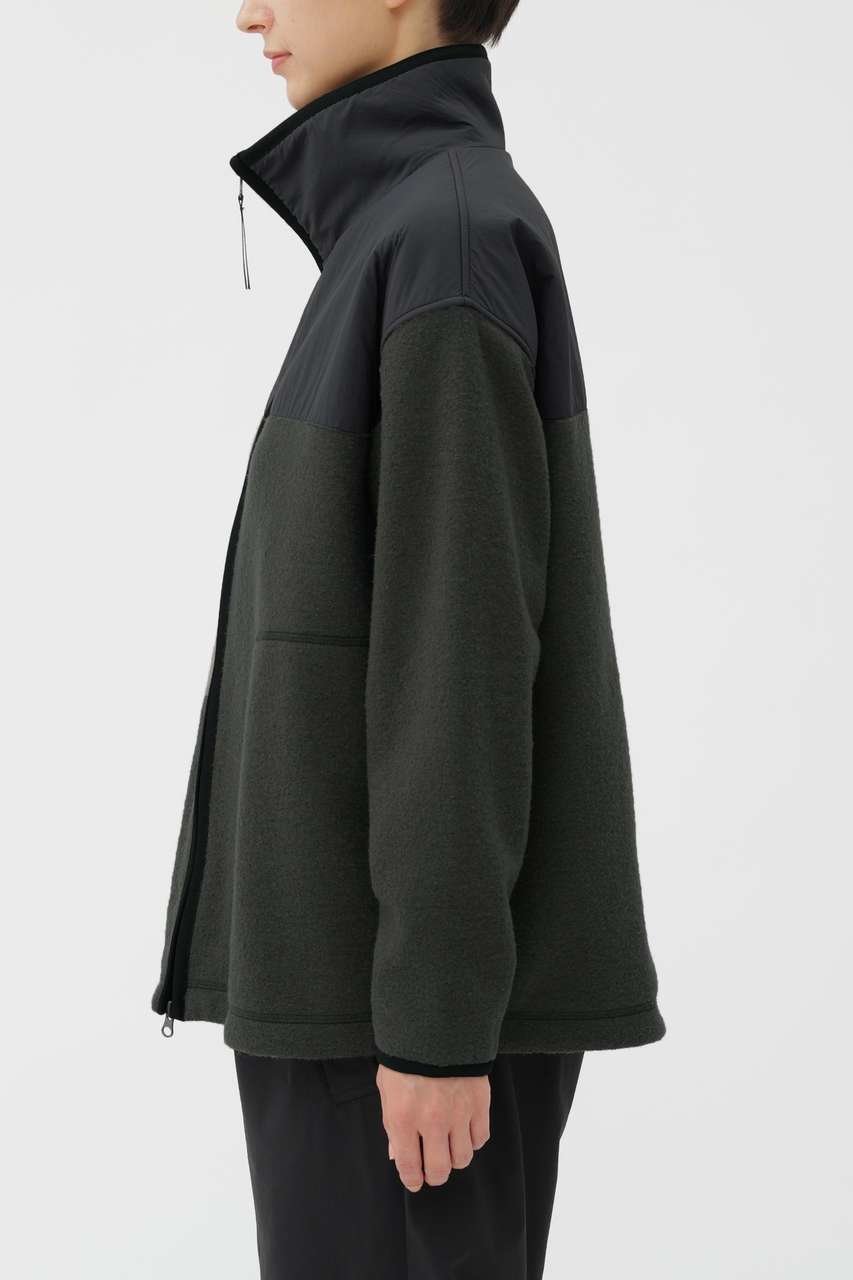 【マーガレットハウエル/MARGARET HOWELL】のWOOL NYLON COMPRESSED JERSEY BLOUSON 人気、トレンドファッション・服の通販 founy(ファニー) 　ファッション　Fashion　レディースファッション　Fashion for Women　アウター　Coat / Outerwear Collection　レディースジャケット・軽アウター　Jackets　ブルゾンジャケット・スポーティアウター　Blouson Jackets　コレクション　Collection, Seasonal Line　ショルダー　Shoulder, Shoulder Strap　ジャケット　Jacket, Outerwear　ブルゾン　Blouson, Bomber Jacket　マーガレット　Marguerite, Daisy Pattern　切替　Switching, Contrast Panel　新作・新入荷　New Arrivals / New In　other-3|ID: prp329100004873692 ipo3291000000036351908