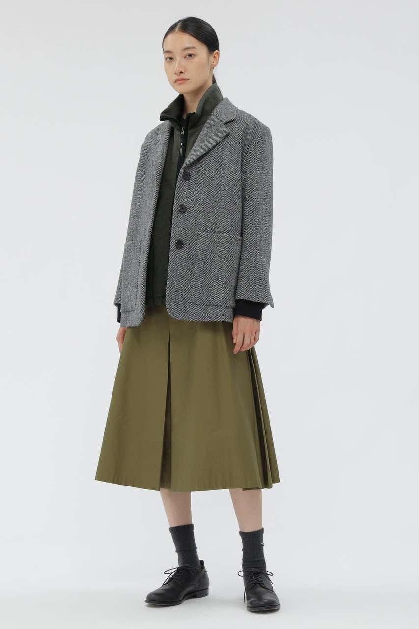 【マーガレットハウエル/MARGARET HOWELL】のWOOL NYLON COMPRESSED JERSEY BLOUSON 大人の最旬トレンドファッション＆コーディネート founy(ファウニー) 　ファッション　Fashion　レディースファッション　Fashion for Women　アウター　Coat / Outerwear Collection　レディースジャケット・軽アウター　Jackets　ブルゾンジャケット・スポーティアウター　Blouson Jackets　コレクション　Collection, Seasonal Line　ジャケット　Jacket, Outerwear　スポーツ　Sports, Activewear　ブルゾン　Blouson, Bomber Jacket　マーガレット　Marguerite, Daisy Pattern　ミックス　Mix, Mixed Style　other-4|ID: prp329100004873695 ipo3291000000036959739