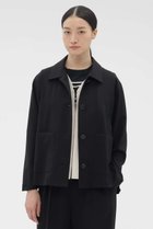 【マーガレットハウエル/MARGARET HOWELL】のFINE WOOL POPLIN JACKET 人気、トレンドファッション・服の通販 founy(ファニー) ファッション Fashion レディースファッション Fashion for Women アウター Coat / Outerwear Collection レディースジャケット・軽アウター Jackets おすすめ Recommended / Our Picks なめらか Smooth, Silky Texture ジャケット Jacket, Outerwear セットアップ Set-Up, Coordinated Outfit エレガント 上品 Elegant 夏 Summer 新作・新入荷 New Arrivals / New In thumbnail ブラック|ID: prp329100004873706 ipo3291000000036352022