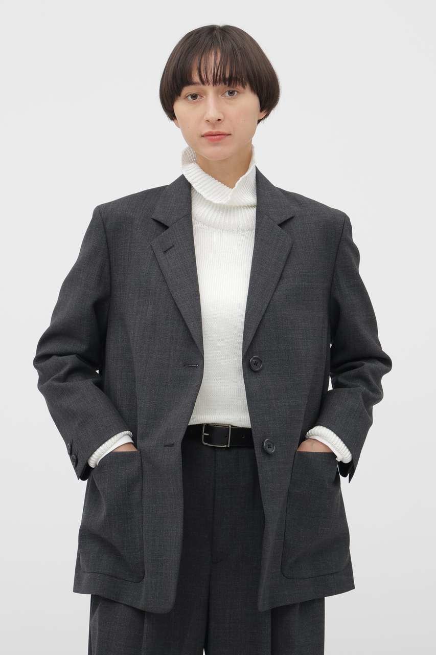 【マーガレットハウエル/MARGARET HOWELL】のCRISP WOOL PLAINWEAVE JACKET 人気、トレンドファッション・服の通販 founy(ファニー) 　ファッション　Fashion　レディースファッション　Fashion for Women　アウター　Coat / Outerwear Collection　レディースジャケット・軽アウター　Jackets　おすすめ　Recommended / Our Picks　ジャケット　Jacket, Outerwear　セットアップ　Set-Up, Coordinated Outfit　モダン　Modern, Contemporary　ロング　Long, Long-Length　新作・新入荷　New Arrivals / New In　 other-1|ID: prp329100004873708 ipo3291000000036352037