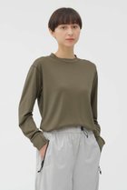 【マーガレットハウエル/MARGARET HOWELL】のFINEGAUGE WASHABLE WOOL JERSEY TOP カーキ|ID: prp329100004873720 ipo3291000000036873616