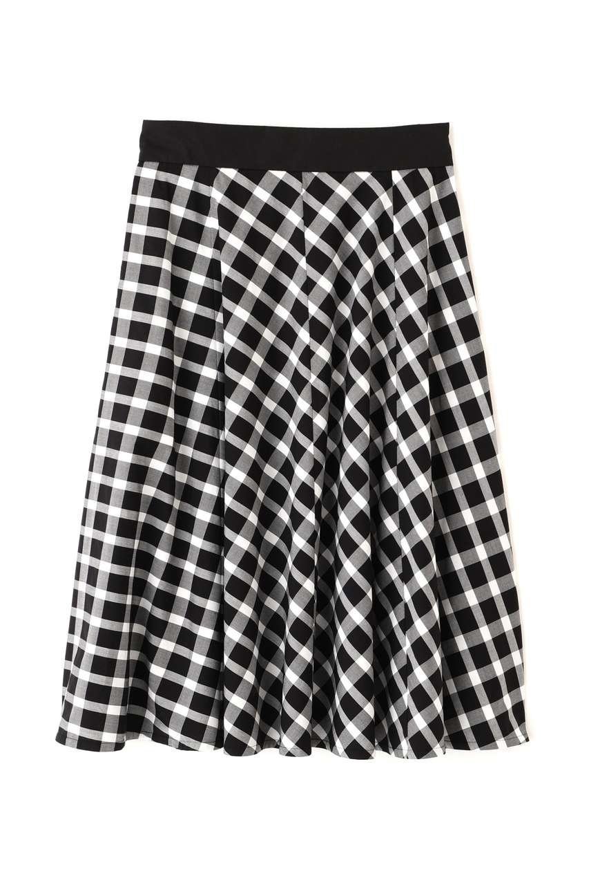 【マーガレットハウエル/MARGARET HOWELL】のCOTTON CHECK SKIRT 人気、トレンドファッション・服の通販 founy(ファニー) ファッション Fashion レディースファッション Fashion for Women スカート Skirts ロングスカート Long Skirts / Maxi & Midi Skirts チェック Check, Plaid, Tartan フレア Flare, Flared モノトーン Monotone, Black and White ロング Long, Long-Length 切替 Switching, Contrast Panel 新作・新入荷 New Arrivals / New In other-4|ID: prp329100004873737 ipo3291000000036352272