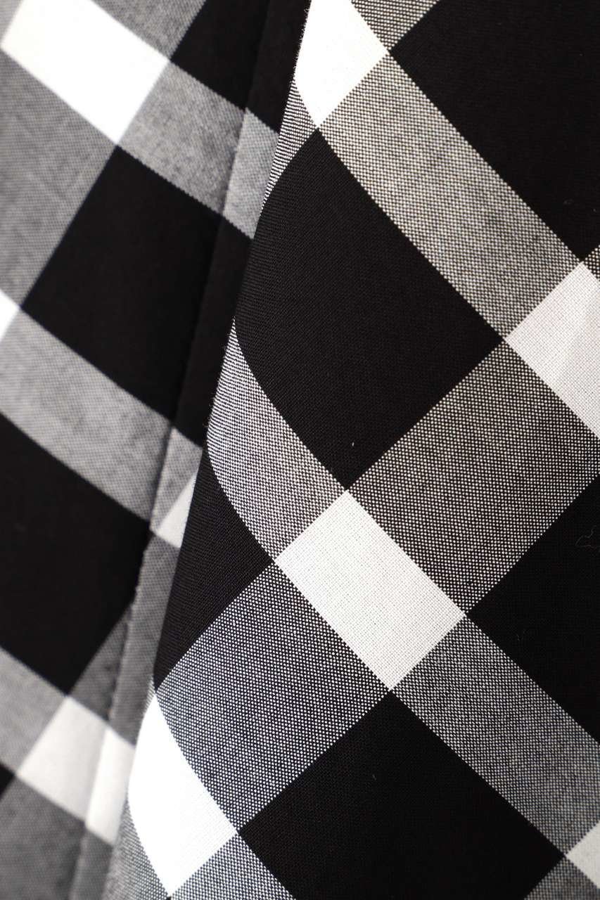 【マーガレットハウエル/MARGARET HOWELL】のCOTTON CHECK SKIRT 人気、トレンドファッション・服の通販 founy(ファニー) ファッション Fashion レディースファッション Fashion for Women スカート Skirts ロングスカート Long Skirts / Maxi & Midi Skirts チェック Check, Plaid, Tartan フレア Flare, Flared モノトーン Monotone, Black and White ロング Long, Long-Length 切替 Switching, Contrast Panel 新作・新入荷 New Arrivals / New In other-6|ID: prp329100004873737 ipo3291000000036352276