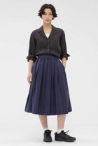 【マーガレットハウエル/MARGARET HOWELL】のBOLD STRIPE COTTON LINEN SKIRT ネイビー|ID: prp329100004873739 ipo3291000000036955651