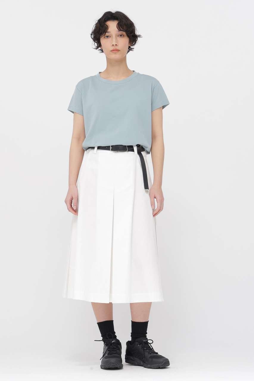 【マーガレットハウエル/MARGARET HOWELL】のSTIFF COTTON TWILL SKIRT 大人の最旬トレンドファッション＆コーディネート founy(ファウニー) 　ファッション　Fashion　レディースファッション　Fashion for Women　スカート　Skirts　ロングスカート　Long Skirts / Maxi & Midi Skirts　ツイル　Twist, Twisted Detail　バランス　Balance, Style Balance　プリーツ　Pleats, Pleated　ボックス　Boxy, Box Shape　ロング　Long, Long-Length　エレガント 上品　Elegant　夏　Summer　春　Spring　S/S・春夏　SS, Spring/Summer, Warm Season　other-3|ID: prp329100004873741 ipo3291000000036903256