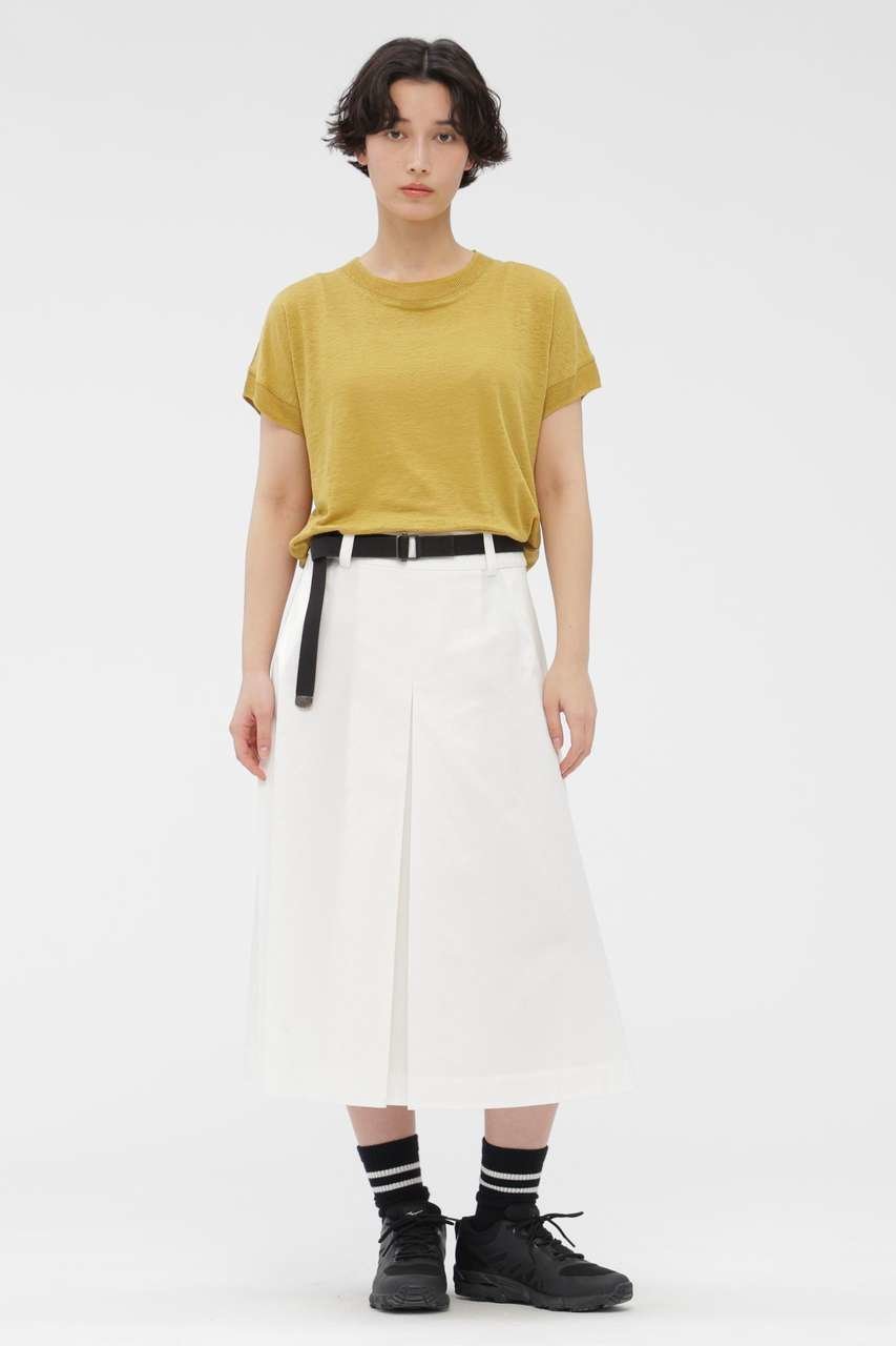 【マーガレットハウエル/MARGARET HOWELL】のSTIFF COTTON TWILL SKIRT 大人の最旬トレンドファッション＆コーディネート founy(ファウニー) 　ファッション　Fashion　レディースファッション　Fashion for Women　スカート　Skirts　ロングスカート　Long Skirts / Maxi & Midi Skirts　ツイル　Twist, Twisted Detail　バランス　Balance, Style Balance　プリーツ　Pleats, Pleated　ボックス　Boxy, Box Shape　ロング　Long, Long-Length　エレガント 上品　Elegant　夏　Summer　春　Spring　S/S・春夏　SS, Spring/Summer, Warm Season　other-4|ID: prp329100004873741 ipo3291000000036903257