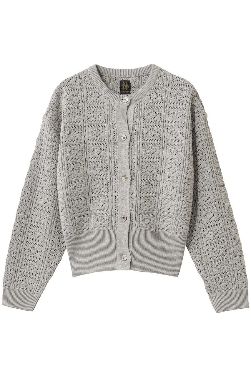 【バトナー/BATONER】のGRASSY レース クルーネック カーディガン インテリア・キッズ・メンズ・レディースファッション・服の通販 founy(ファニー) ファッション Fashion レディースファッション Fashion for Women トップス・カットソー Cut & Sew Tops ニット Knit Tops & Sweaters カーディガン・羽織り Layered Style Cardigans カーディガン Cardigan, Knitwear クロシェ Crochet, Knitted Lace バランス Balance, Style Balance レース Lace, Lace Fabric 手編み Hand-Knitted, Handmade Knit 新作・新入荷 New Arrivals / New In ベージュ|ID: prp329100004873751 ipo3291000000036352350