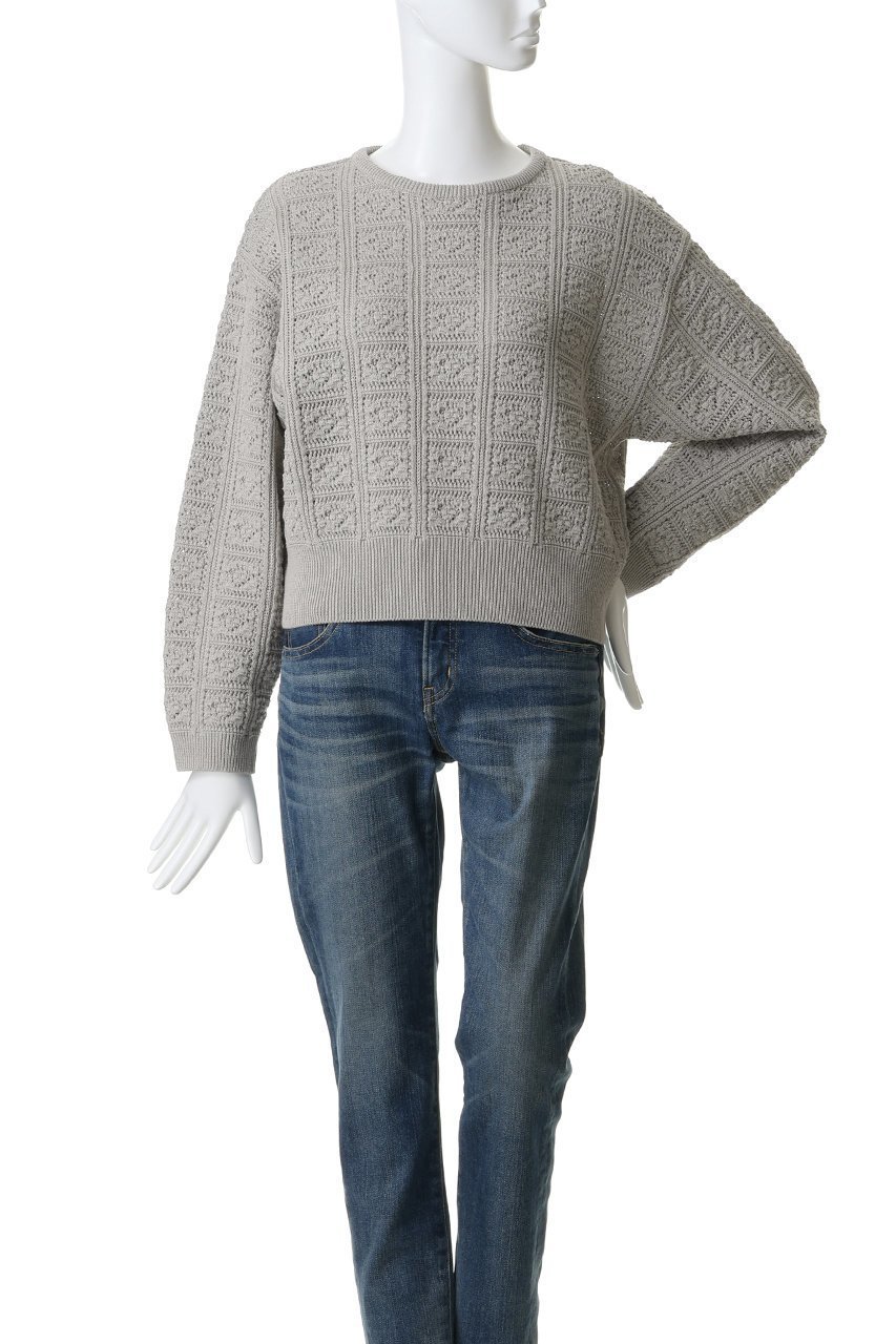 【バトナー/BATONER】のGRASSY レース クルーネック 人気、トレンドファッション・服の通販 founy(ファニー) ファッション Fashion レディースファッション Fashion for Women トップス・カットソー Cut & Sew Tops ニット Knit Tops & Sweaters カジュアルプルオーバー・ニットトップス Pullovers & Knit Tops / Casual Pullovers クロシェ Crochet, Knitted Lace レース Lace, Lace Fabric 手編み Hand-Knitted, Handmade Knit 新作・新入荷 New Arrivals / New In other-2|ID: prp329100004873752 ipo3291000000036352365