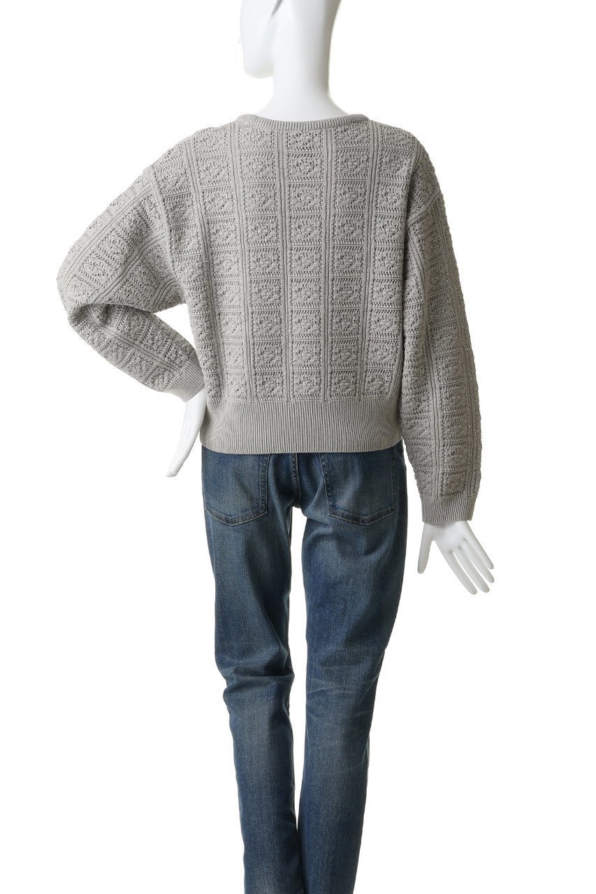 【バトナー/BATONER】のGRASSY レース クルーネック 人気、トレンドファッション・服の通販 founy(ファニー) ファッション Fashion レディースファッション Fashion for Women トップス・カットソー Cut & Sew Tops ニット Knit Tops & Sweaters カジュアルプルオーバー・ニットトップス Pullovers & Knit Tops / Casual Pullovers クロシェ Crochet, Knitted Lace レース Lace, Lace Fabric 手編み Hand-Knitted, Handmade Knit 新作・新入荷 New Arrivals / New In other-4|ID: prp329100004873752 ipo3291000000036352369