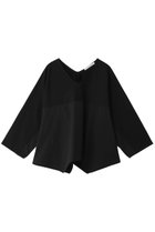 【プレインピープル/PLAIN PEOPLE】のオーガニックヘビージャージー切替ドルマンプルオーバー ブラック×ブラック|ID: prp329100004873762 ipo3291000000036352438